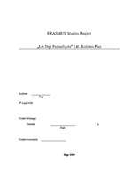 Biznesa plāns 'Company "Les Sept Fantastiques"', 1.