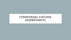 Prezentācija 'Stenfordas cietuma eksperiments', 1.