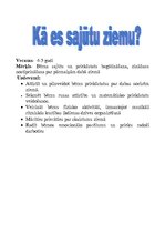 Konspekts 'Integrētas nodarbības nedēļai "Kā es sajūtu ziemu"', 1.