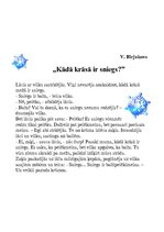 Konspekts 'Integrētas nodarbības nedēļai "Kā es sajūtu ziemu"', 17.