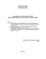 Konspekts 'Antīkā politikas teorija pēc Platona. Aristoteļa „Politika”', 1.