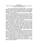 Eseja 'Kādēļ ar neizdevušos dzīvi nevar izdarīt tāpat kā ar neizdevušos cimdu – izārdīt', 1.