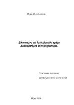 Konspekts 'Biomotoro un funkcionālo spēju paškontroles dienasgrāmata', 1.