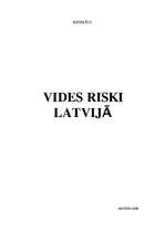 Referāts 'Vides riski Latvijā', 1.