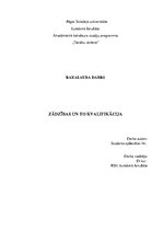 Diplomdarbs 'Zādzības un to kvalifikācija', 1.