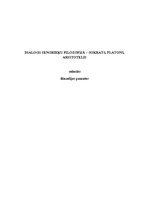 Referāts 'Dialogs sengrieķu filosofijā - Sokrats, Platons, Aristotelis', 1.