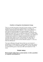 Konspekts 'IELTS Advantages and disadvantages essays - summary', 5.