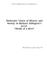 Eseja 'Modernist Vision of History and Society in R.Aldington's "Death of a Hero"', 1.