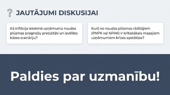 Prezentācija 'Naudas plūsmas prognozēšana finanšu plānošanā un analīzē (FP&A)', 15.