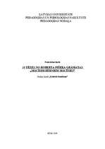 Konspekts 'Desmit tēzes no Roberta Fišera grāmatas "Mācīsim bērniem mācīties"', 1.