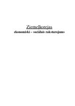 Referāts 'Ziemeļkorejas ekonomiski-sociālais raksturojums', 1.
