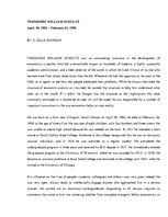 Konspekts 'Theodore William Shultz (1902-1998)', 1.