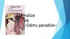 Prezentācija 'Vietas analīze Emīla Zolā romānā "Dāmu paradīze"', 1.
