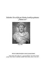 Referāts 'Marka Aurēlija grāmata "Pašam sev"', 1.