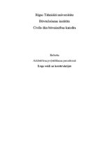 Konspekts 'Logu veidi un konstrukcijas', 1.