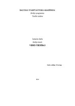 Konspekts 'Vides tiesību kāzusu atrisinājumi', 1.