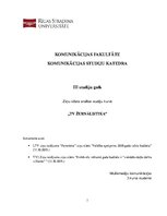 Eseja 'Ziņu sižeta analīze', 1.