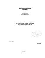 Referāts 'Tipogrāfijas "S&G" ražotie reklāmas materiāli', 1.