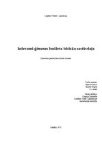 Referāts 'Izdevumi - ģimenes budžeta būtiska sastāvdaļa', 1.