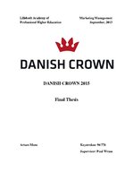 Diplomdarbs 'Danish Crown', 1.