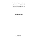 Referāts 'Dieva balss', 1.
