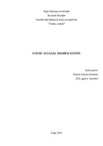 Eseja 'Covid-19 legal ramifications', 1.