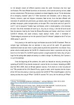 Eseja 'Covid-19 legal ramifications', 3.