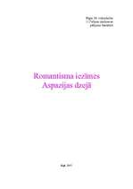 Referāts 'Romantisma iezīmes Aspazijas dzejā', 1.