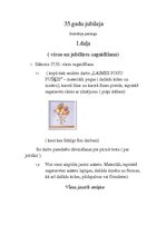 Paraugs 'Trīsdesmit piecu gadu jubileja', 1.