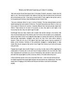 Eseja 'Male and Female Have Equal Roles in Society', 1.