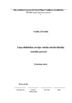 Referāts 'Lingvodidaktikas teorijas valodas mācību līdzekļu izstrādes procesā', 1.