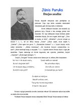 Referāts 'Jāņa Poruka dzejas analīze', 1.