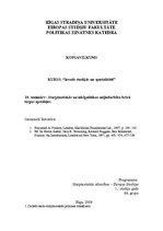 Konspekts 'Starptautiskās un iekšpolitikas mijiedarbība brīvā tirgus apstākļos', 1.