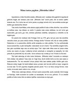 Eseja 'Mūsu tautas pagātne romānā "Mērnieku laiki"', 1.