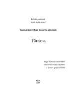 Referāts 'Tūrisms', 1.