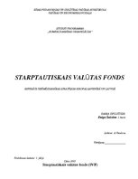Konspekts 'Starptautiskais Valūtas fonds', 1.