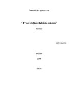 Konspekts 'Frezeoloģismi', 1.