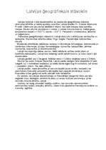 Konspekts 'Latvijas ģeogrāfiskais stāvoklis', 1.