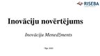 Prezentācija 'Inovāciju novērtējums', 1.