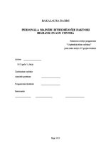 Diplomdarbs 'Personāla mainību ietekmējošie faktori uzņēmuma X zvanu centrā', 1.