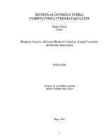 Referāts 'Rēzeknes viesnīcu "Kolonna Rēzekne" un "Latgale" produktu salīdzinošs raksturoju', 1.