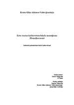 Referāts 'Līvu tautas kultūrvēsturiskais mantojums Ziemeļkurzemē', 1.