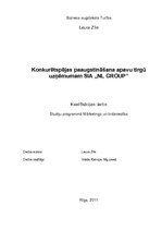 Referāts 'Konkurētspējas paaugstināšana apavu tirgū uzņēmumam SIA "NL Group"', 1.