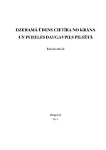 Referāts 'Dzeramā ūdens cietība no krāna un pudeles Daugavpils pilsētā', 1.