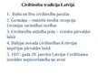 Prezentācija 'Civiltiesību tradīcija Latvijā', 1.