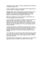 Konspekts 'The Difference between Management & Leadership', 2.