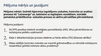 Prezentācija 'Ilgtermiņa ieguldījumu uzskaite, kontrole un to izmantošanas analīze uzņēmumā AS', 3.