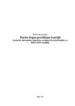 Referāts 'Darba tirgus problēmas Latvijā', 1.