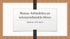 Prezentācija 'Romas arhitektūra un inženiertehniskās būves', 1.