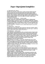 Konspekts 'Jogas vingrojumu komplekss', 1.